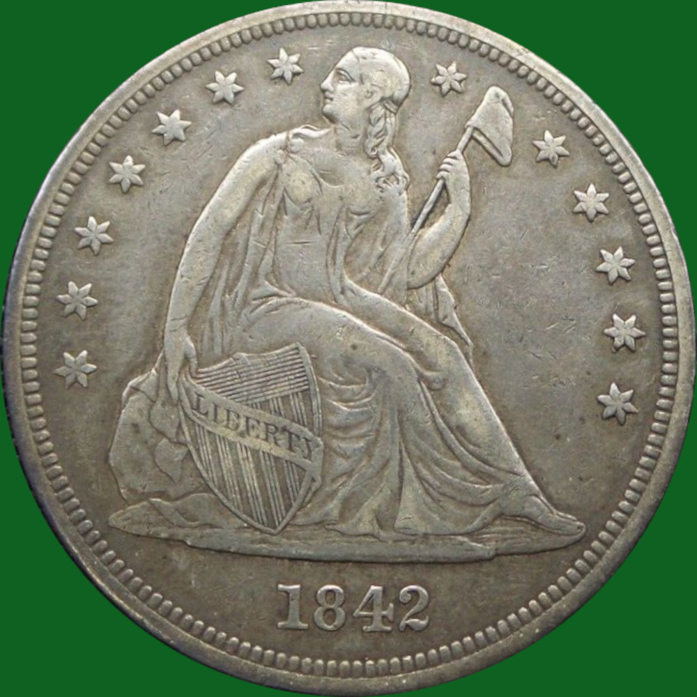 1842-$1-Liberty-Seated-Dollar-#5